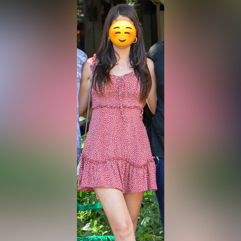 Women’s red dress